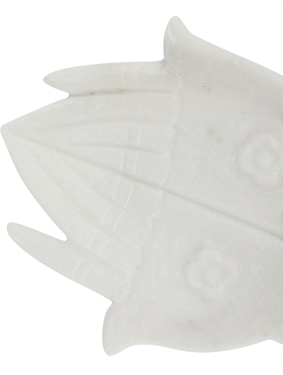 White Marble Hand-Shaped Serving and Decor Platter