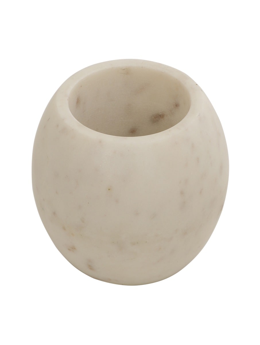 Handcrafted White Marble Multipurpose Organizer