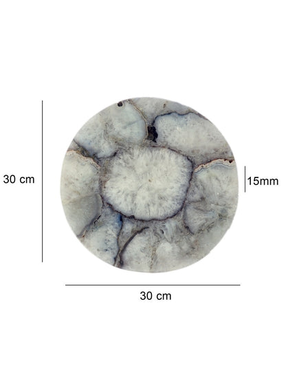 White Marble Round Cheese and Serving Board