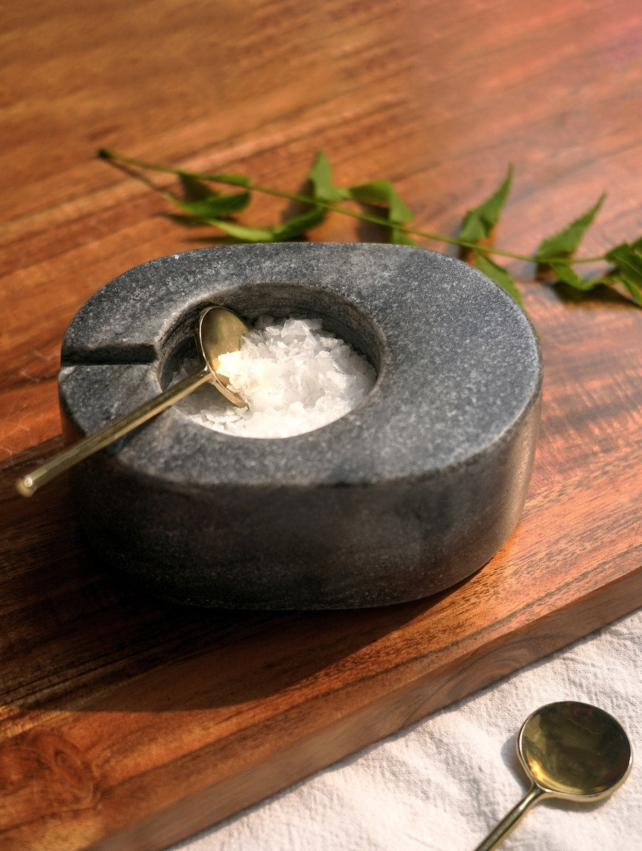 Black and White Marble Bowl Set – Two Pieces