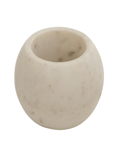 Handcrafted White Marble Multipurpose Organizer