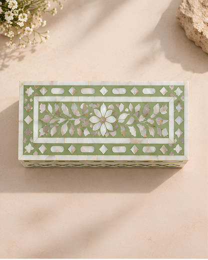 Olive Mother of Pearl Inlay Box